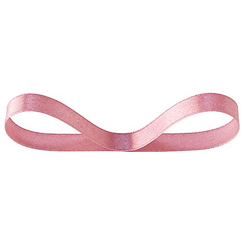 ヘッズ リボン 10㎜幅×30m巻 スモーキーピンク 1巻 サテン 片面 HEADS 1006R