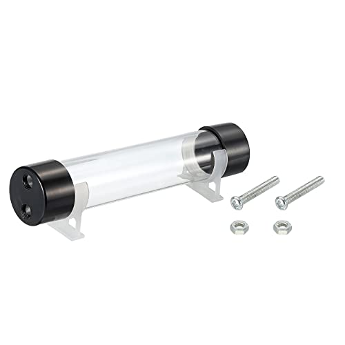 Depósito cilíndrico de refrigeración por agua G1/4 de 240mm y acrílico transparente para PC