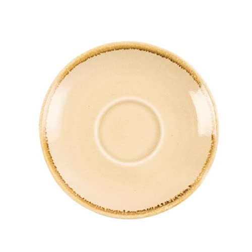 Olympia Kiln Triangular Plate Bark 280mm 11 Rimmed Kitchen Serving Tableware 4pc, Sandstone, 115(diameter )mm