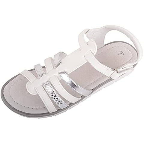 White Summer Sandal Shoes for Girls Cover