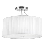 Leuchtentyp: Deckenleuchte Elegante Decken Lampe Hänge Leuchte Plissee Wohnraum Beleuchtung Globo 15105-3