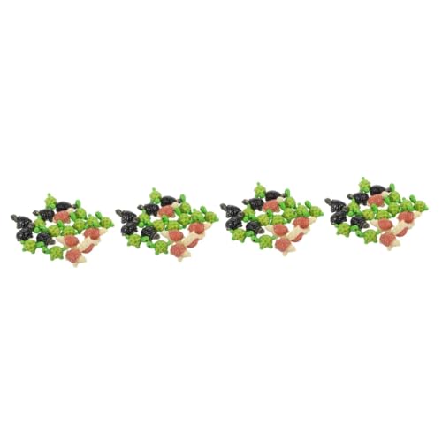 Figurines de tortue miniatures pour égayer une décoration fade, résine durable x80