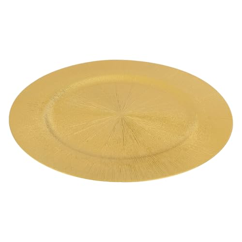 100 Platos Cargadores Dorados Redondos de 13 pulgadas miniatura 5