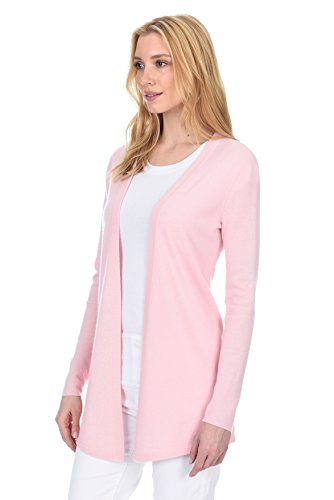 Image of State Fusio Open Front Cardigan Cashmere Wool Long Sleeve Fashion Sweater for Women (Runs Small)