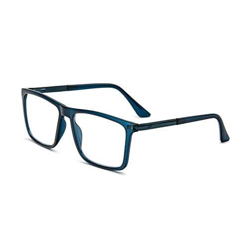 KoKoBin Reading Glasses Anti-Blue Light for Men and Women Blue Light Filter Computer Reading Aid Spring Hinge Metal Full Screen Glasses