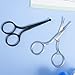4 Pcs Nose Hair Scissors Safety Tip Clippers Small Scissors With Round Tip Design Professional Grooming Rounded Facial Safety Scissor Beauty for Men Women Hair Eyelashes Nose Eyebrow Trimming