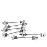LouMaxx Worktop Bolts 150 mm - Set of 6 Joining Bolts for Kitchen Worktops - Connector Screws for Safe and Stable Joints