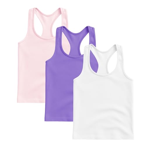Image of Kurve Premium Girls Seamless Supersoft Wide Strap Comfortable Racerback Tank (Made with Love in The USA)