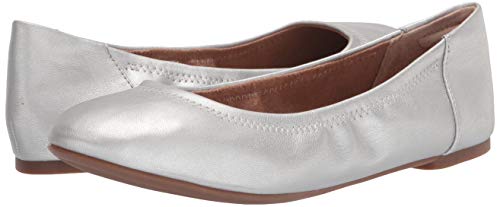 Amazon Essentials Women's Belice Ballet Flat, Silver, 10 Wide #TOP7