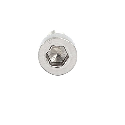 Sourcingmap M5X30mm 316 Stainless Steel Fully Thread Hex Socket Cap Screw Bolt 8pcs, silver - Image 3