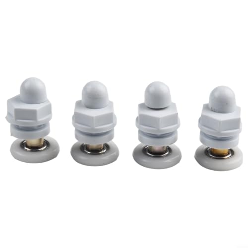 PETSTIBLE Lot de 4 roulettes excentriques pour porte de douche 19/23/25/27/29 mm de diamètre (19 mm)