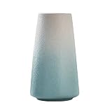 Amplia compatibilidad: el jarrón es fácil de mantener y siempre mantiene la habitación vívida y robusta. El diseño sencillo del jarrón proporciona una opción ideal para la gente con mucho trabajo. Adecuado para sala de estar, dormitorio, oficina, etc.