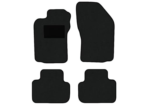 Tapis de Voiture Compatible avec Alfa Romeo GT Type 937 (Construction 2003-2010), Hit Noir | 4 pcs. | Contour Noir