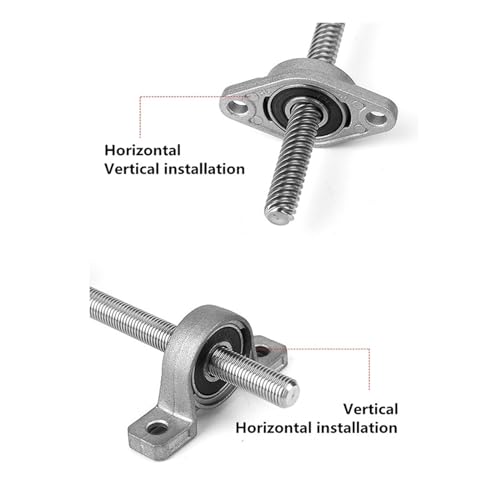 Vis à billes T10 avec écrou et support kit vertical de 900 mm - 5
