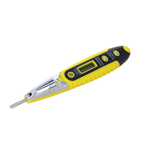 Image of Non-Contact Voltage Meter with Pen DC and AC 12-250V LCD Voltage Detector, Circuit Test Circuit Tester Tool Circuit Tester 1 Pack