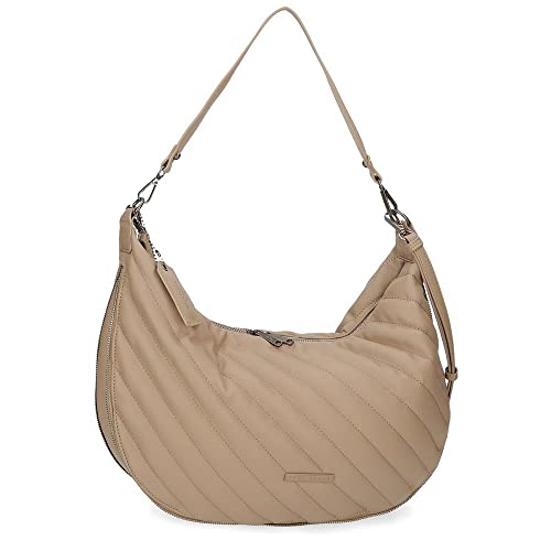 Pepe Jeans Kylie Bolso Hombro Beige 42x27x7 cms Piel sintética Pepe Jeans Kylie Bolso Hombro Beige 42x27x7 cms Piel sintética