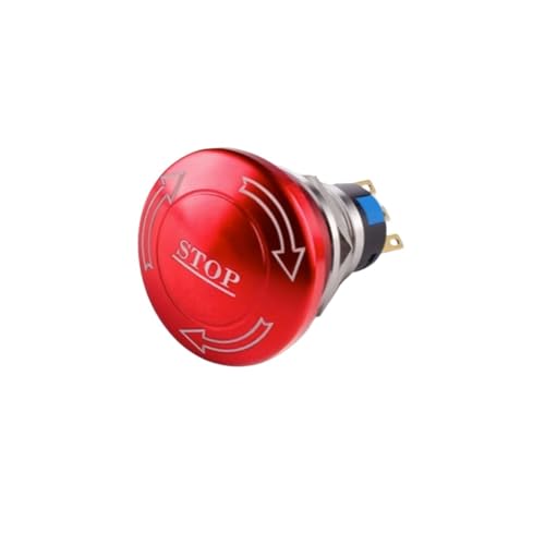 Bouton d'arrêt d'urgence 22mm en acier inoxydable rotatif type 2NO2NC étanche pour ascenseur