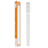 Electrical Outlet Extender Stick - Features USB-A, USB-C and 2 AC Outlets, Extends 22'-34', Rotates 180° Access Hard-to-Reach Outlets, Wall Plug Power Socket Expander Nightstands, Sofa, Desks and More