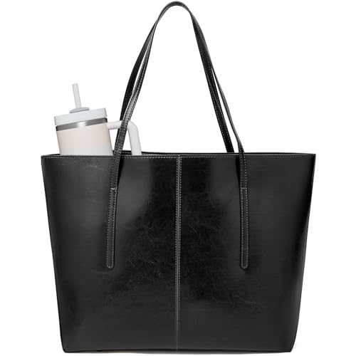 Image of LAORENTOU Women Crossbody Handbags Genuine Leather Satchel Handbags for Women Top-handle Shoulder Tote Purses
