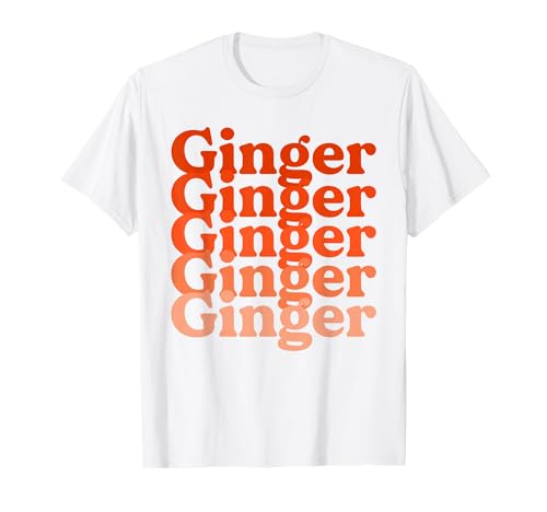 Retro Ginger Redhead Girl Women Vintage Red Hair T-Shirt