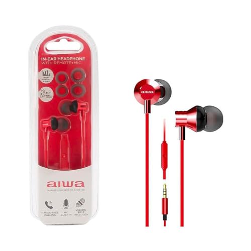 Aiwa Auriculares In-Ear ESTM-50RD Color Rojo