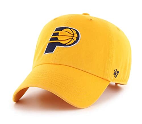 47 NBA Alternate Clean Up Adjustable Hat One Size Fits All (Indiana Pacers Yellow)