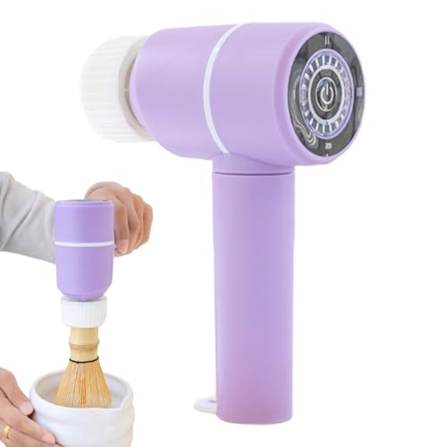 Demsyeq Espumador de, batidor eléctrico de leche de mano, mezclador automático de 3 velocidades, dispositivo de cocina para mezclar masa de té, café, proteína, huevo, crema, bebida en polvo