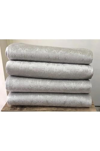 Gri Kadife Baskılı Kaymaz Koltuk ve Çekyat Örtüsü 170 * 210 Cm Gri 170 x 210
