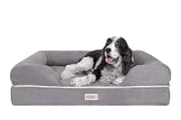 Algopix Similar Product 1 - Chester Large Grey Dog Bed  Orthopedic