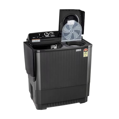 Image of LG 8.5Kg Semi Automatic Top Load Washing Machine, Roller Jet Pulsator + Soak,(P8535SLMZ, Full Black)
