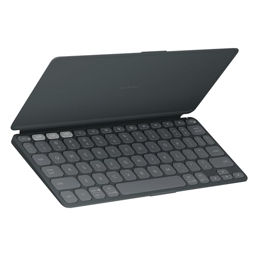 Logitech Keys-to-Go 2 Portable Bluetooth Keyboard for Tablet with Built-in Cover, Slim and Compact Wireless Keyboard for Wi…
