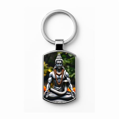 Image of Stylish Metal Keychains with Permanent Glossy Print - Inspirational Quotes & Spiritual Designs - Perfect Key chains for loved ones, Personal Use, Gifts & Return Gifts