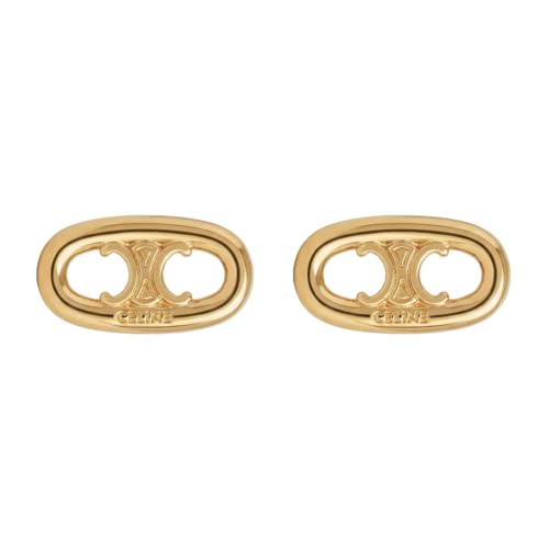 Skizem Gold Swing Earrings, Luxurious Letter Design And Rectangular Three-Dimensional Pendant, Fashion Statement Women's Jewelry