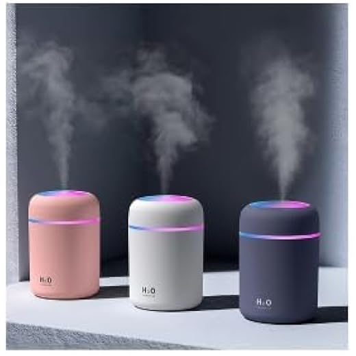 H2O Colorful Cool Mini Humidifier USB Personal Desktop Humid