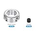 MECCANIXITY Shaft Collar 12mm/ 1/2 Inch Bore Aluminum Set Screw Style Clamping Collars Silver 10 Pcs