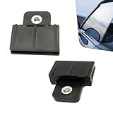 XIZAKEE 2 PCS Window Door Glass Channel Clip, Glass Regulator Holder Sash Clip, Auto Glasses Lifter Bracket Regulator Slot Fixing Clamp, Universal for Most Cars, Trucks, SUVs (Black)