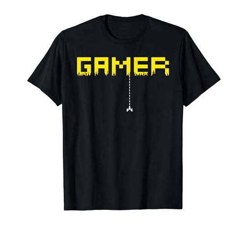 Gamer Pixel Old School Men Women Arcade Gaming Gift T�V���c