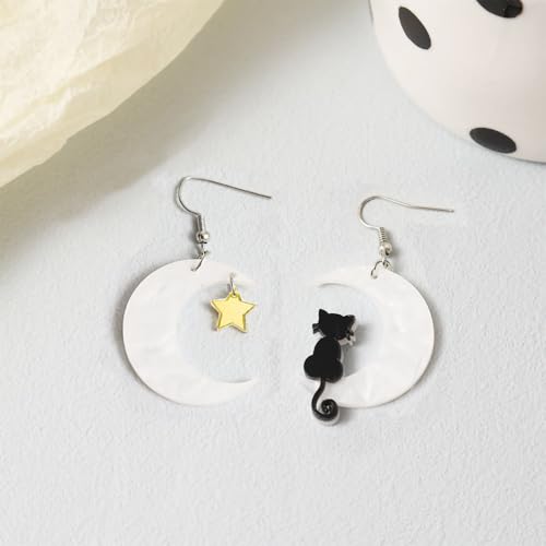 Halloween Cute Ghost Cat Pumpkin Earrings for Women Halloween Acrylic Earrings Halloween Party Jewelry Gifts2