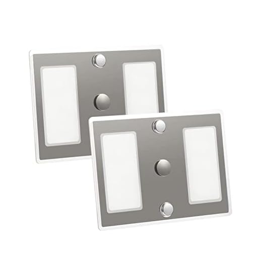 RV LED Ceiling Light 12V Acrylic Panel Light with Touch On/off Dimming Switch for Camper Van Truck Trailer Cabin Interior Ceiling Under Cabinet Galley Bedroom Lighting 2-Pack (Warm White, Small)