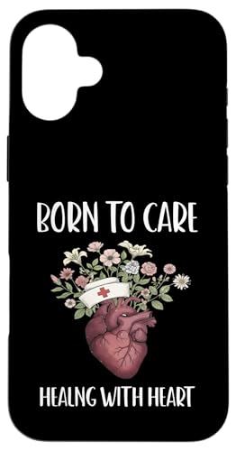 BORN TO CARE HEALING WITH HEART �i�[�X���C�t�w���X�P�A �X�}�z�P�[�X iPhone 16 Plus �p