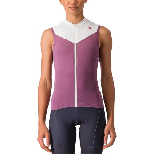 CASTELLI Solaris Sleeveless Jersey - Women's Deep Purple/Ivory, S