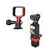 FSIDIWT Expansion Adapter for DJI Osmo Pocket 3, Camera Mount Holder Adapter Kit for DJI Osmo Pocket 3 Accessories (Red)