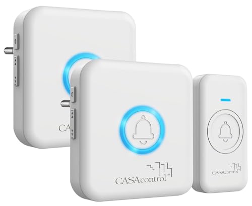 CASAcontrol Optische Klingel: Funk-Klingel-Taster & 2...