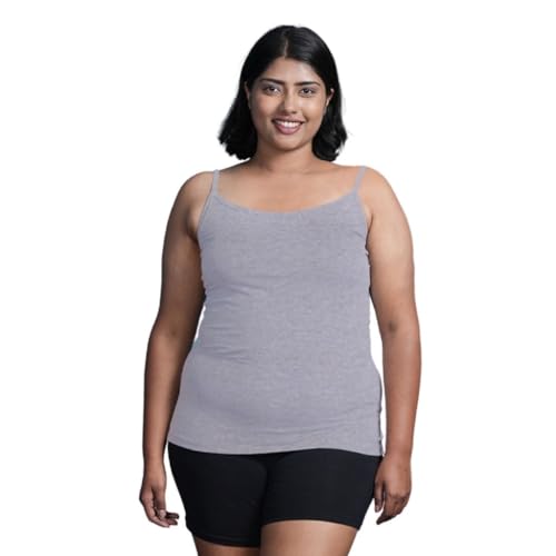Image of Adira | Plus Size Camisole for Women | Plus Size Camisole | Soft Adjustable Shoulder Elastic | Layering Under Sheer Tops, Shirts & T-Shirts | Offers Full Coverage | Pack of 1