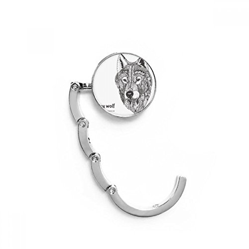 Cintre de table pour sac motif loup parfait au bureau et café