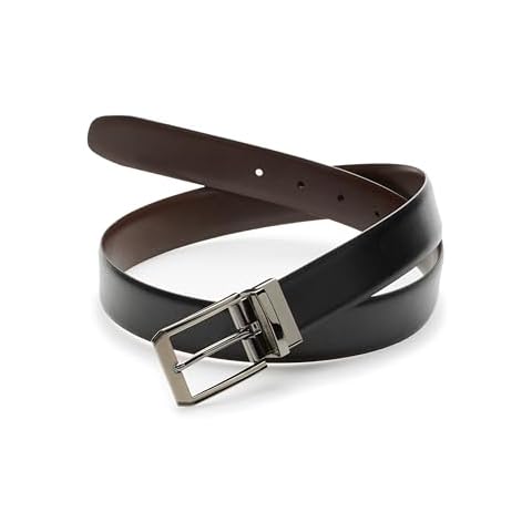Perry Ellis Men's Reversible Leather Belt Cover