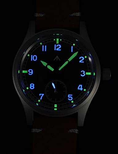 Image of TACTICAL FROG Militado D12 Military Mens Watch VD78 Quartz Sapphire Crystal C3 Super Luminous 36mm Dial Military-Style Dress Watches, 100M Waterproof