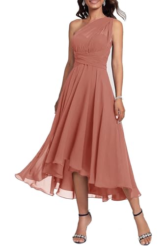 Infinity ZMKI426 Robe de demoiselle d'honneur convertible Robe de bal de fin d'année, de soirée formelle, saumon, 44