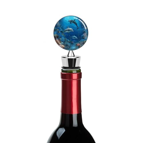 Bouchon de vin dauphin réutilisable idéal pour sublimer vos fêtes et bars - 7