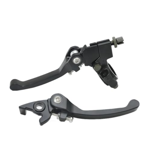 Leviers de frein et embrayage pliant 22mm noir pour moto et quad ATV 7/8 pouces